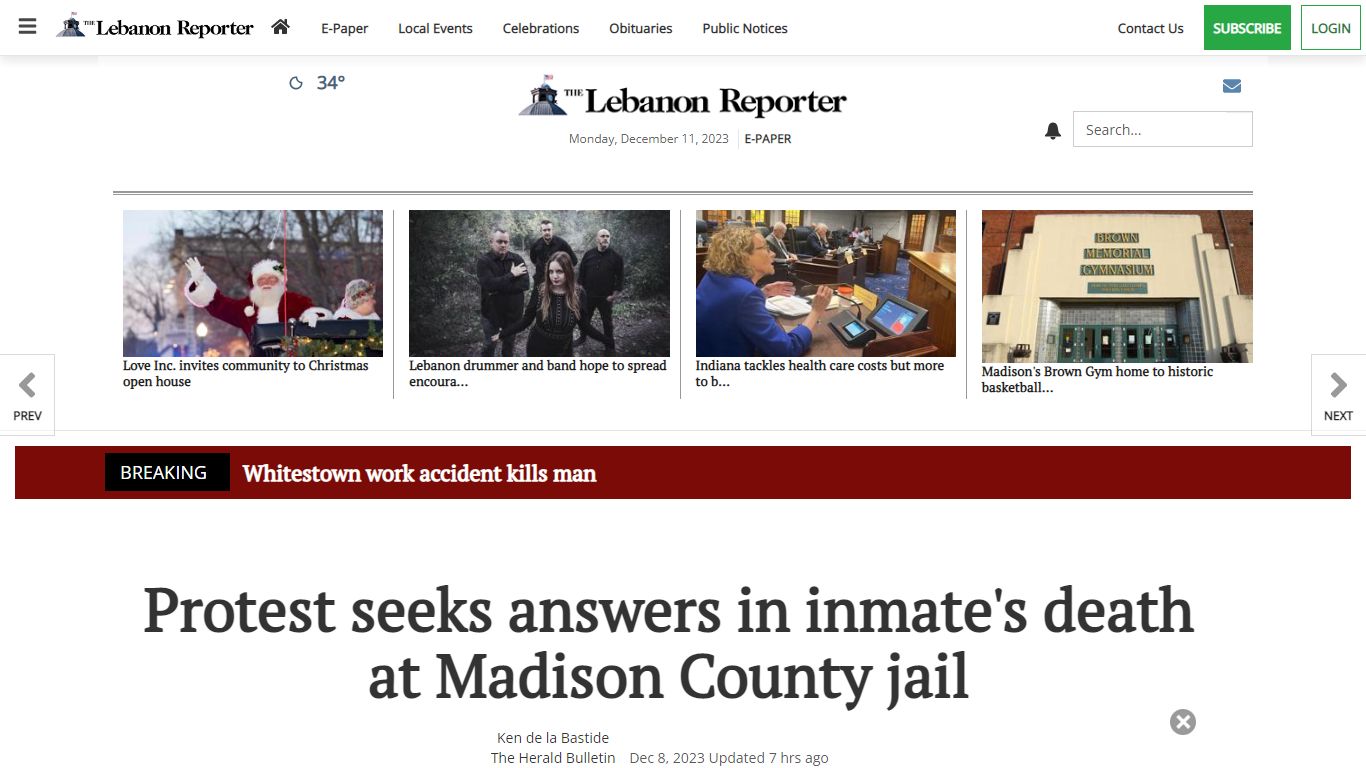 Protest seeks answers in inmate's death at county jail